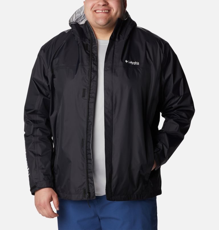 Men's Columbia PFG Storm Jackets Black | Plus Size CA-P1805